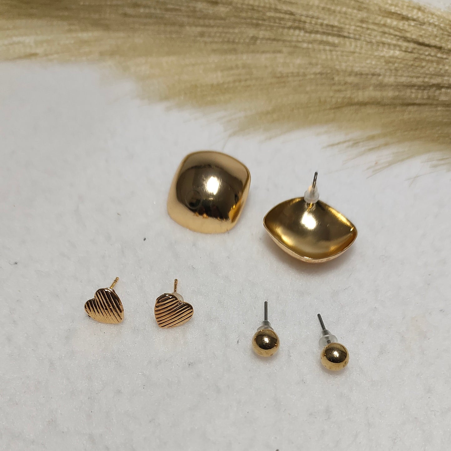 Combo stud earrings