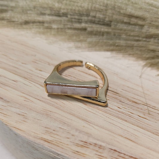 Elongated rectangular ring