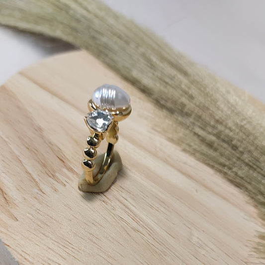 Heart crystal ring