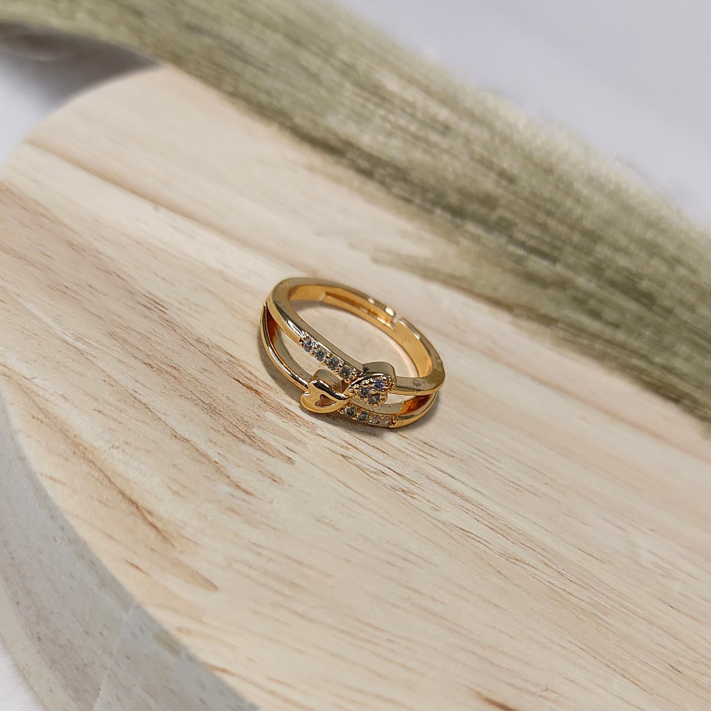 Delicate small stone ring