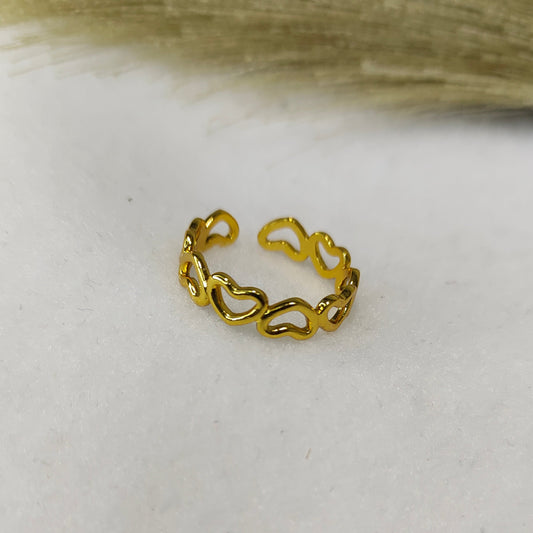 Open heart ring