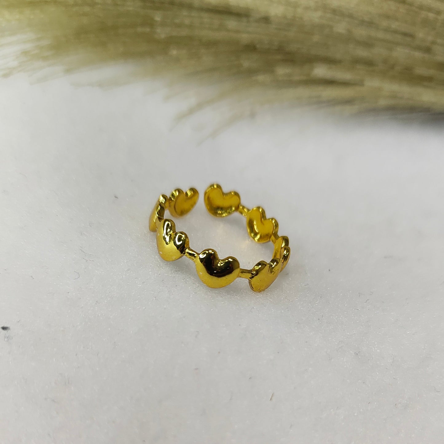 Heart link ring