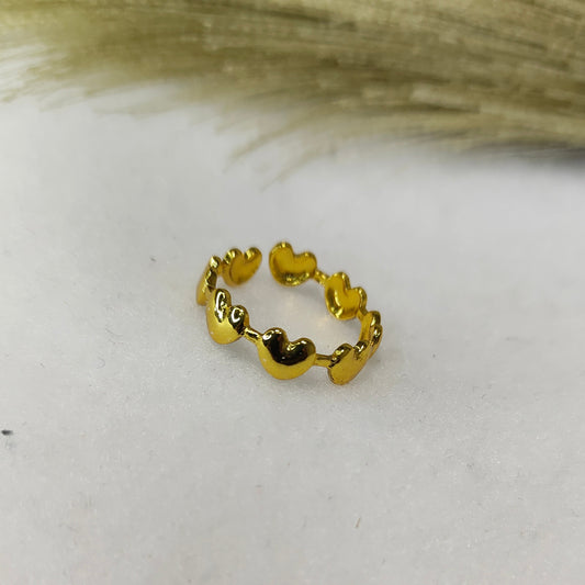 Heart link ring