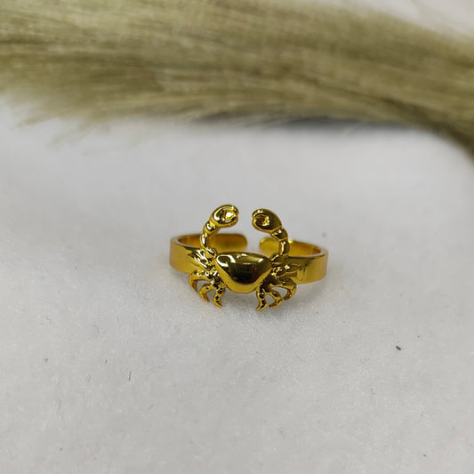 Crab band ring