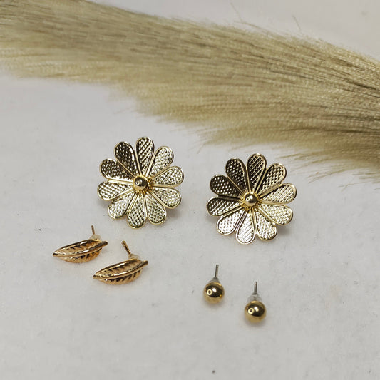Combo stud earrings