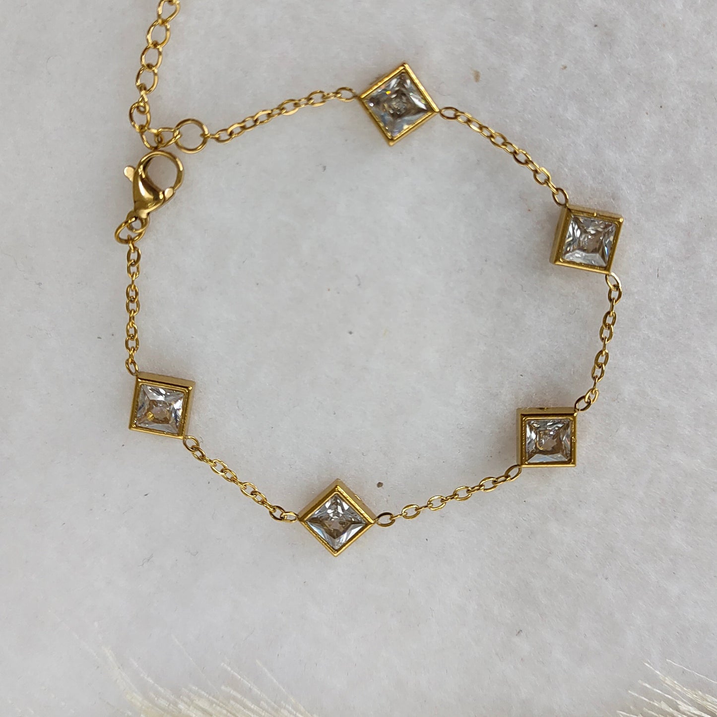 White crystal bracelet