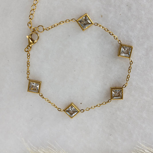 White crystal bracelet