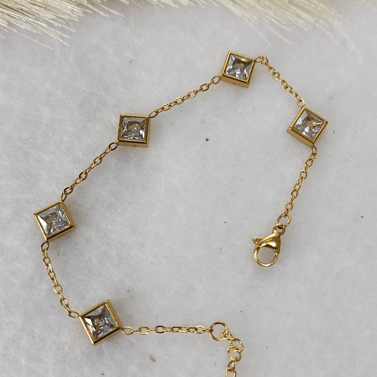 White crystal bracelet